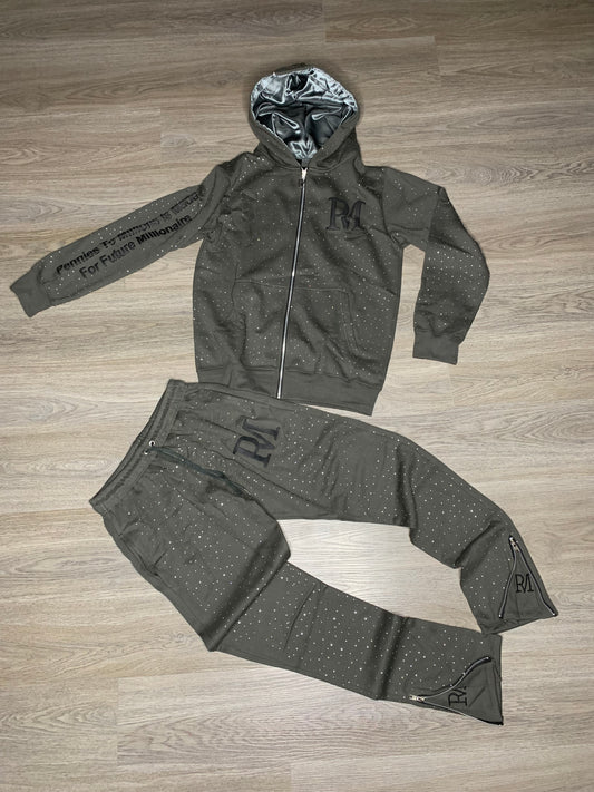 Real Life Hustler Rhinestone Set