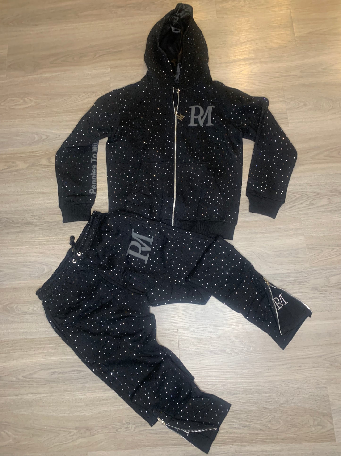 Real Life Hustler Rhinestone Set
