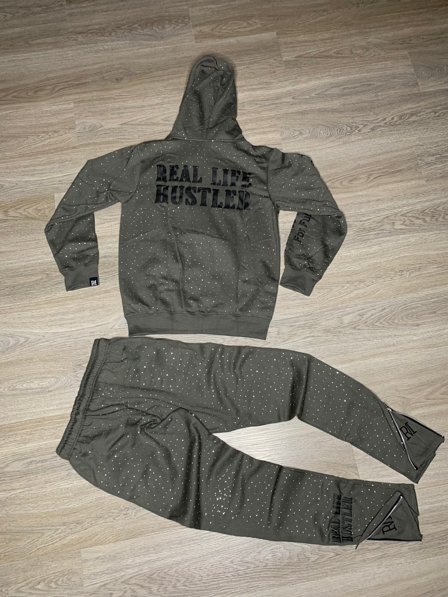 Real Life Hustler Rhinestone Set