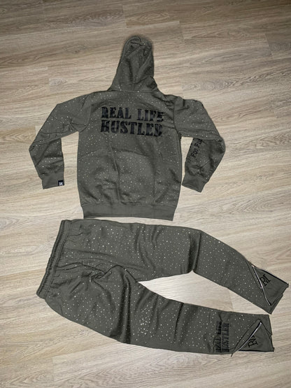 Real Life Hustler Rhinestone Set
