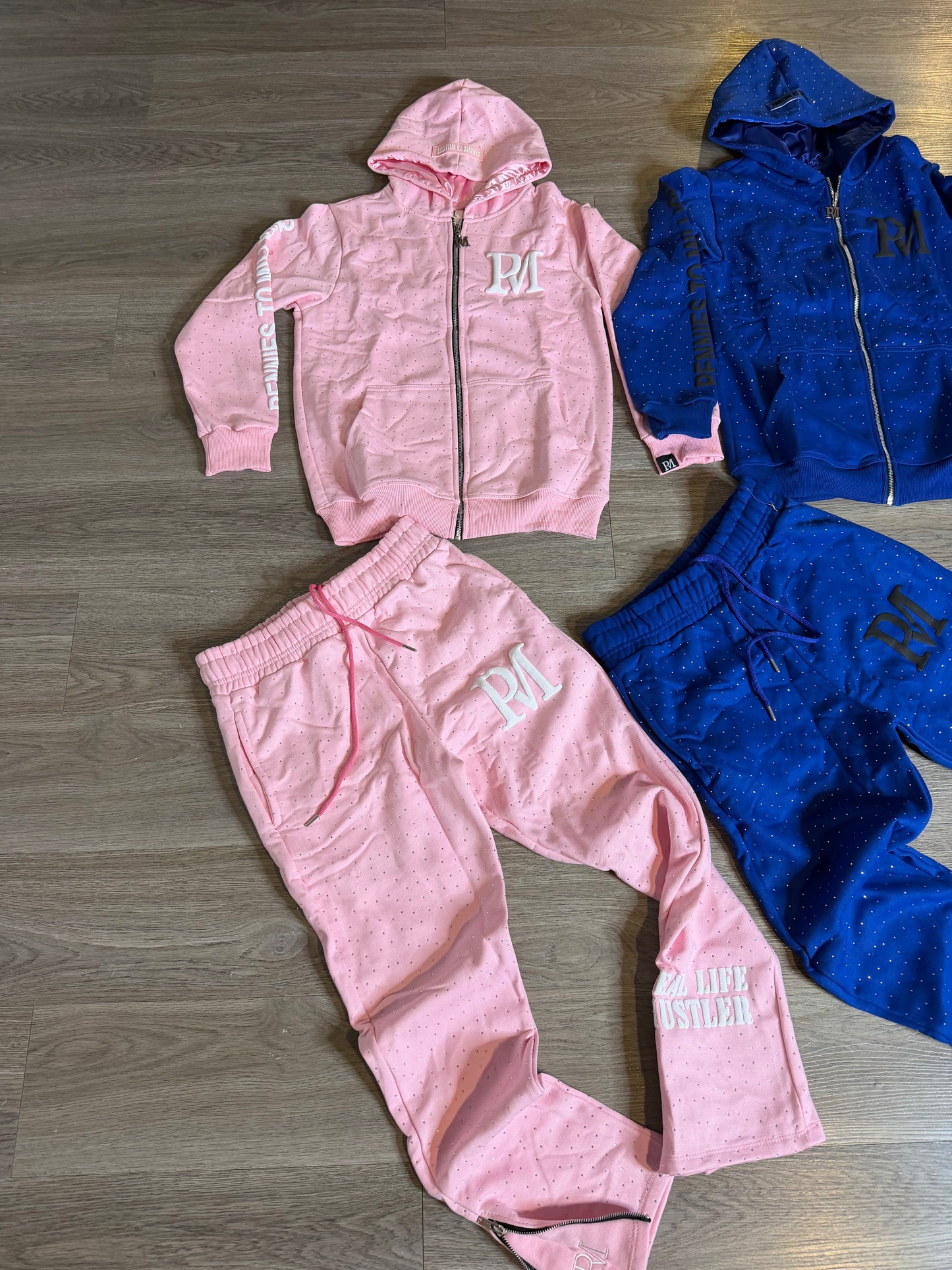 Real Life Hustler Rhinestone Set