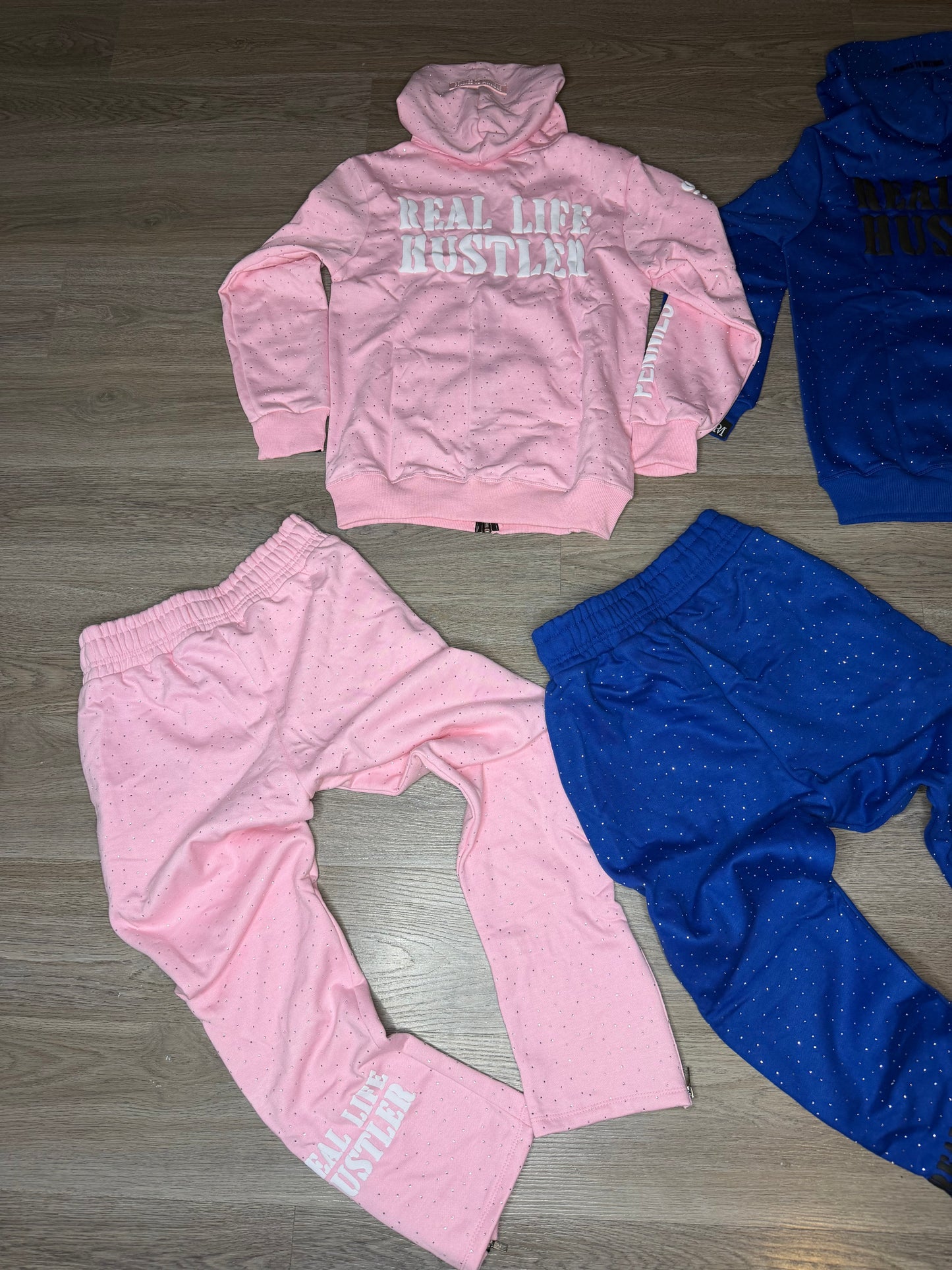 Real Life Hustler Rhinestone Set