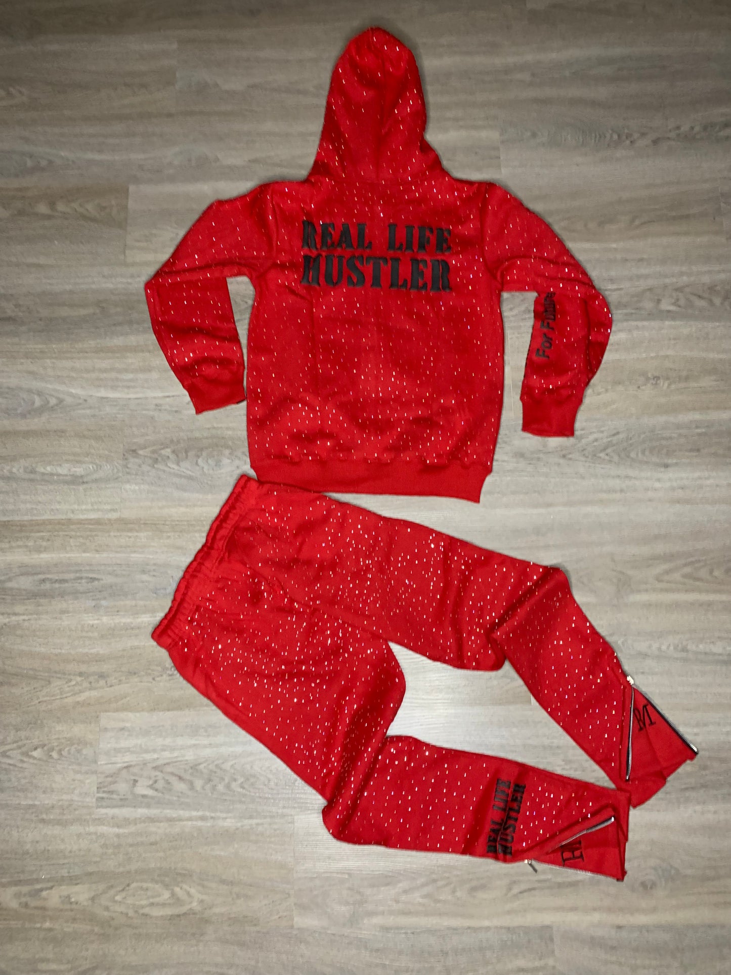 Real Life Hustler Rhinestone Set