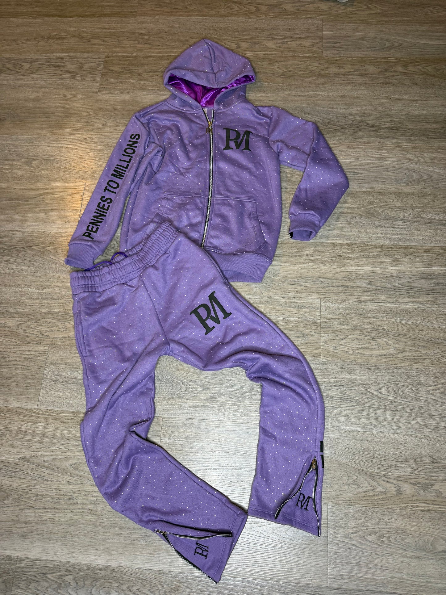 Real Life Hustler Rhinestone Set