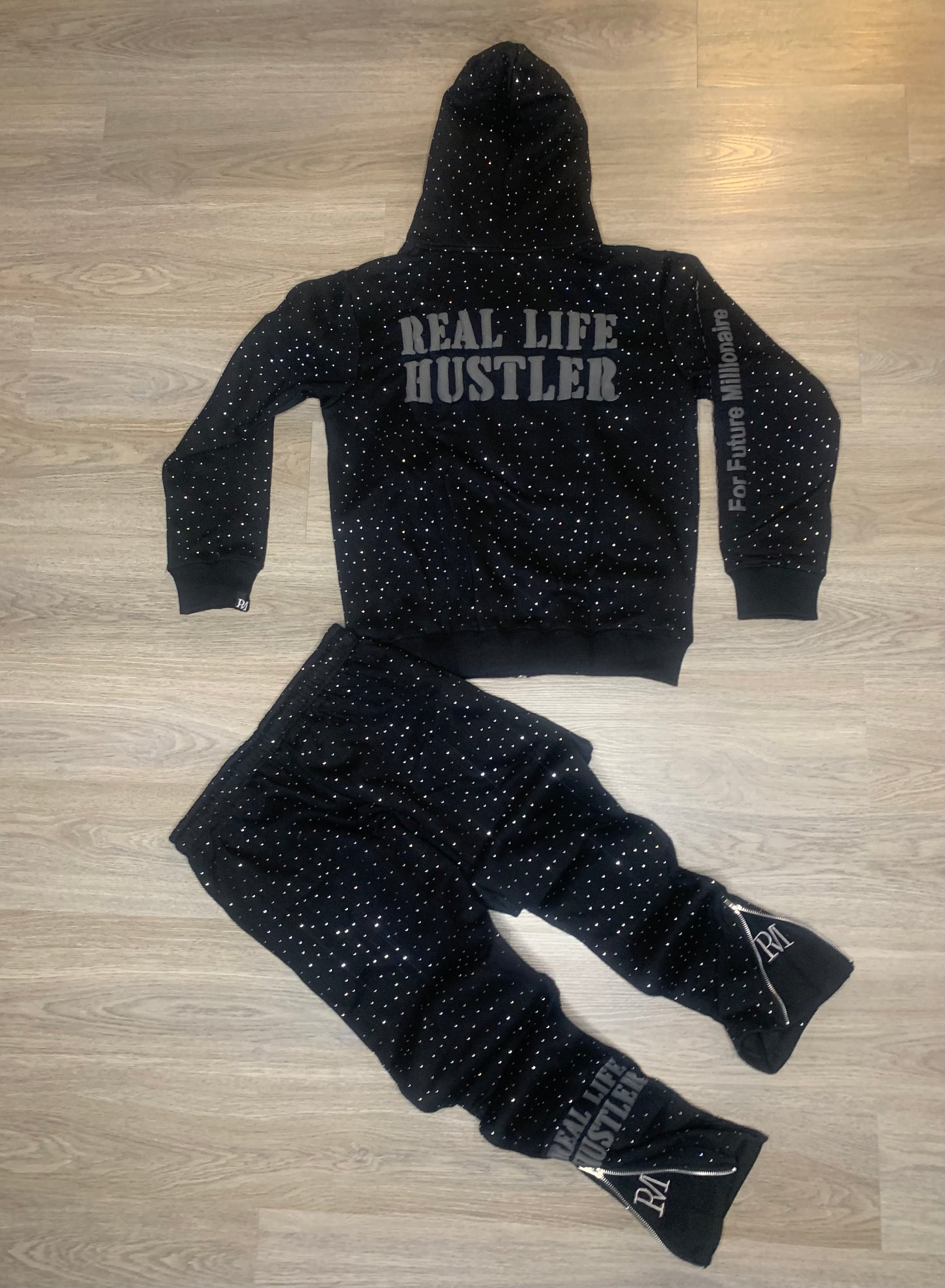 Real Life Hustler Rhinestone Set