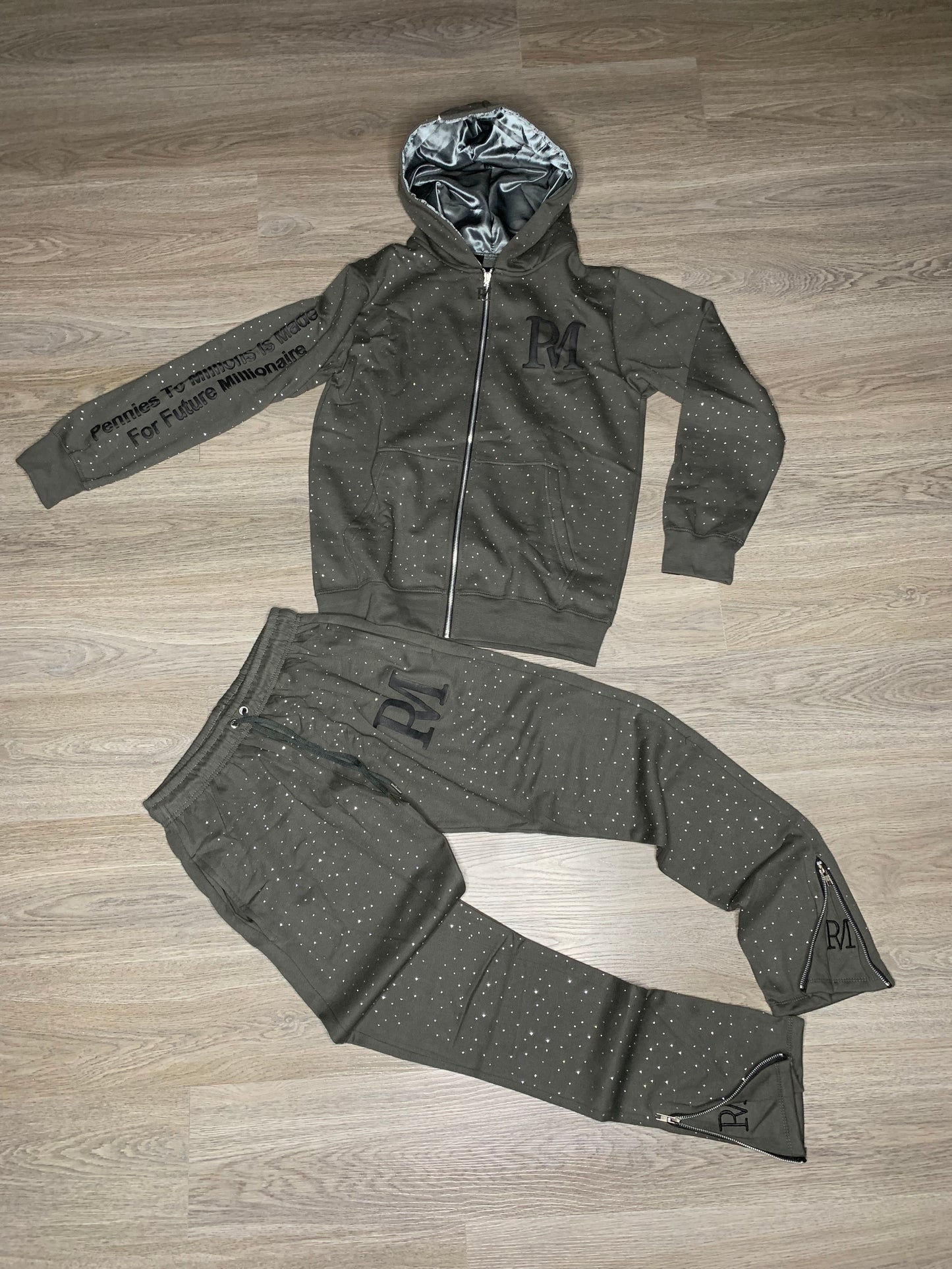 Real Life Hustler Rhinestone Set