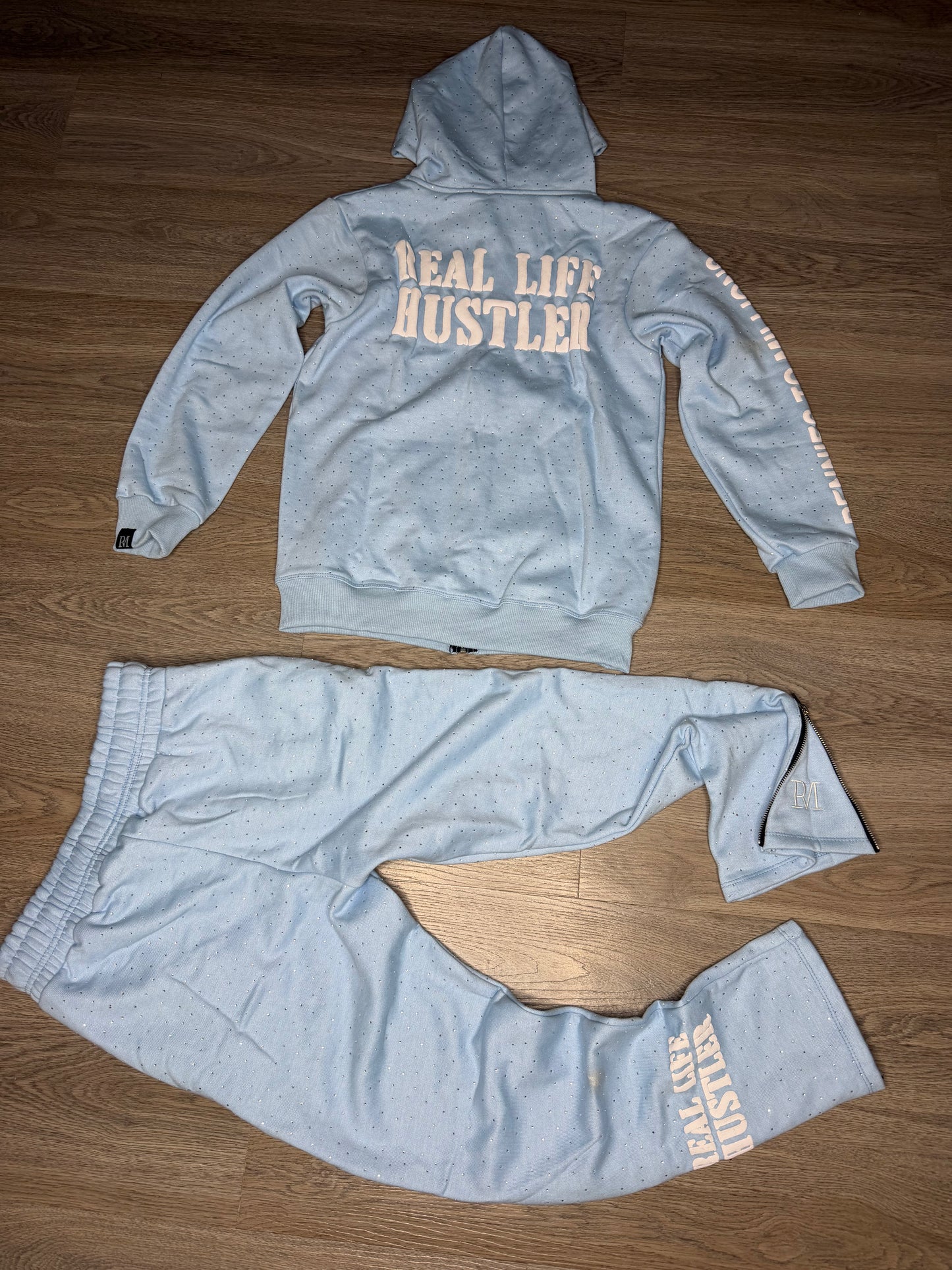 Real Life Hustler Rhinestone Set